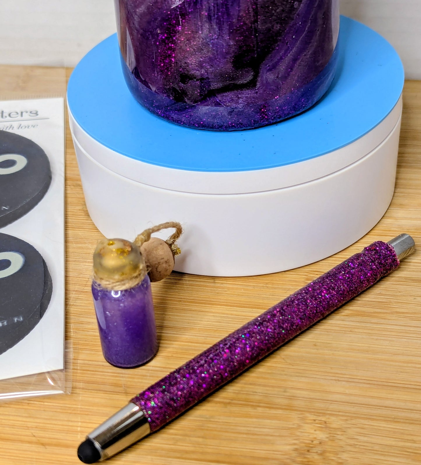Capricorn Glitter Tumbler Gift Set