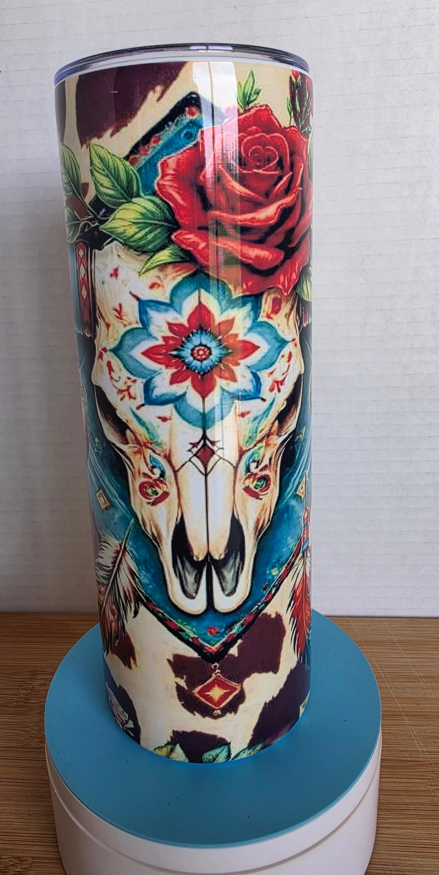 Stainless Steel Tumbler 20oz - Southwest Rose