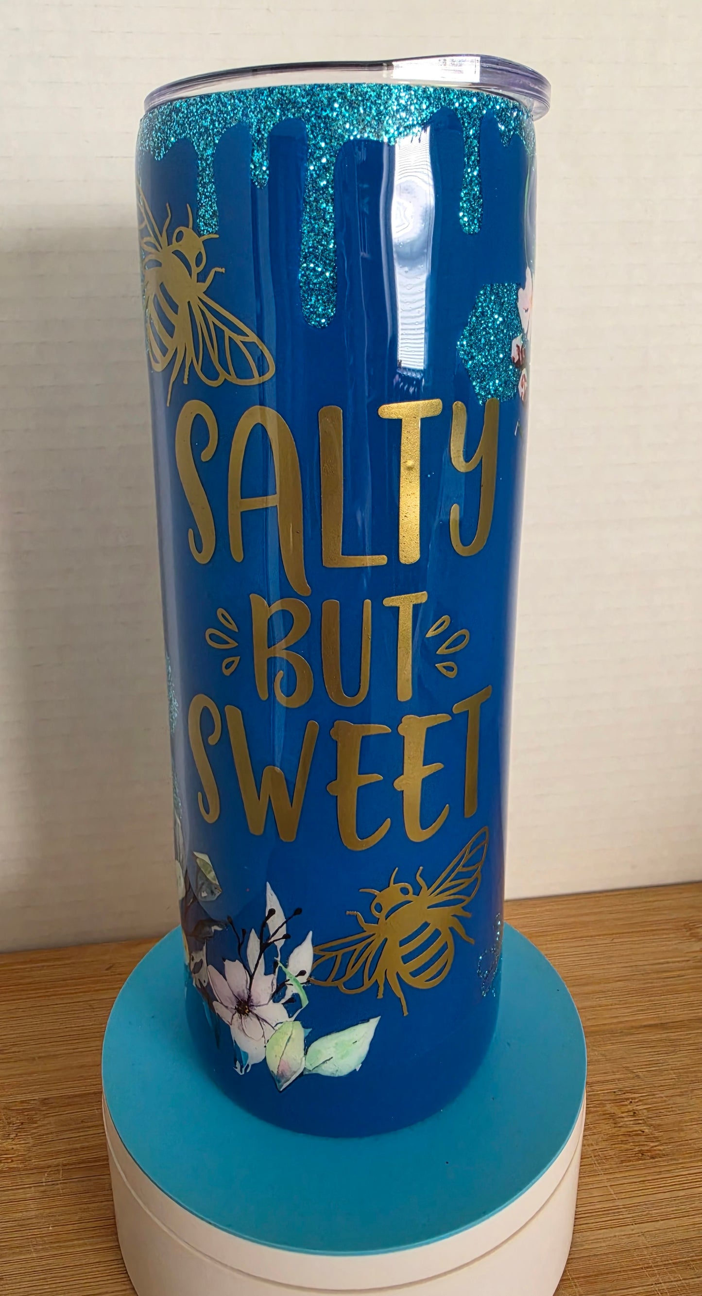 Stainless Steel Tumbler 20oz  - Honeycomb Peekaboo Salty but Sweet
