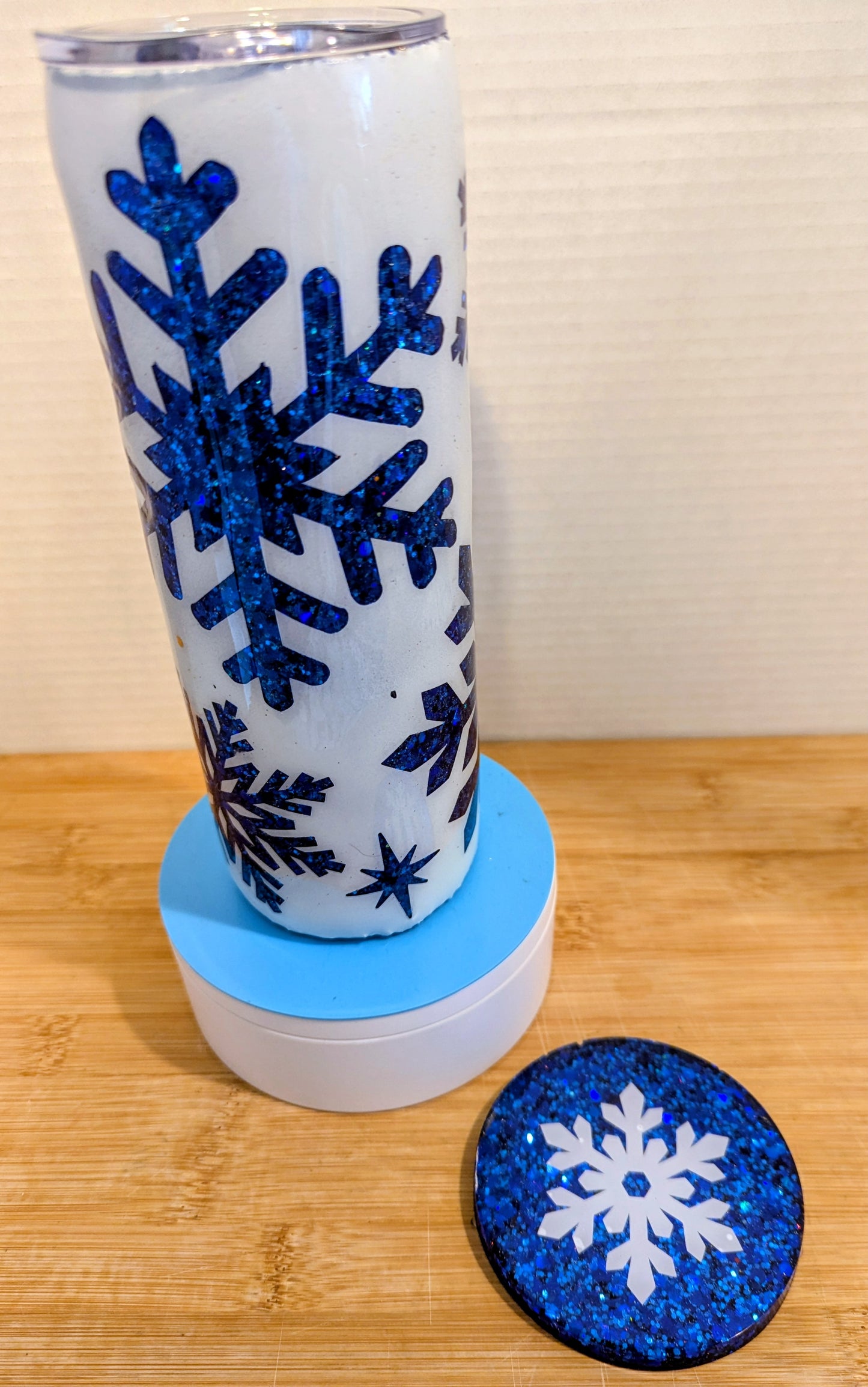Blue snowflakes