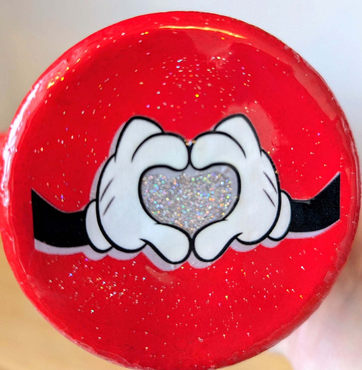 Stainless Steel Tumbler 40oz - Valentine's Day Glitter Hearts