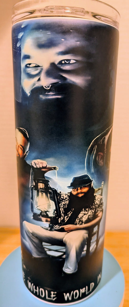 Stainless Steel Tumbler 20oz - Glow in the Dark Bray Wyatt Firefly WWE
