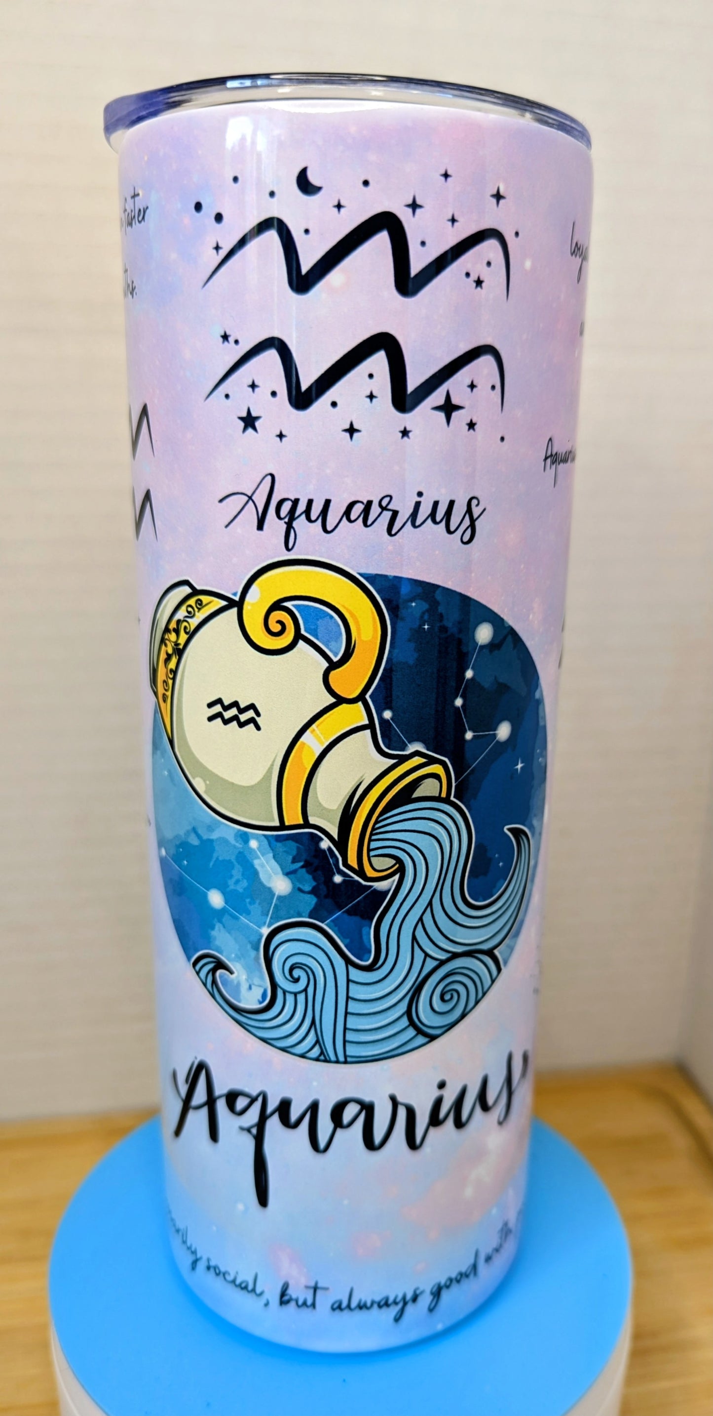 Stainless Steel Tumbler 20oz - Aquarius Zodiac