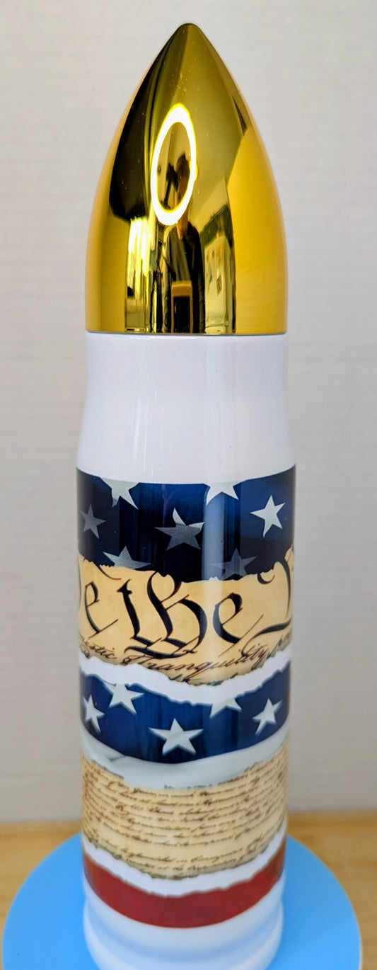 Stainless Steel Bullet Tumbler 17oz - We The People