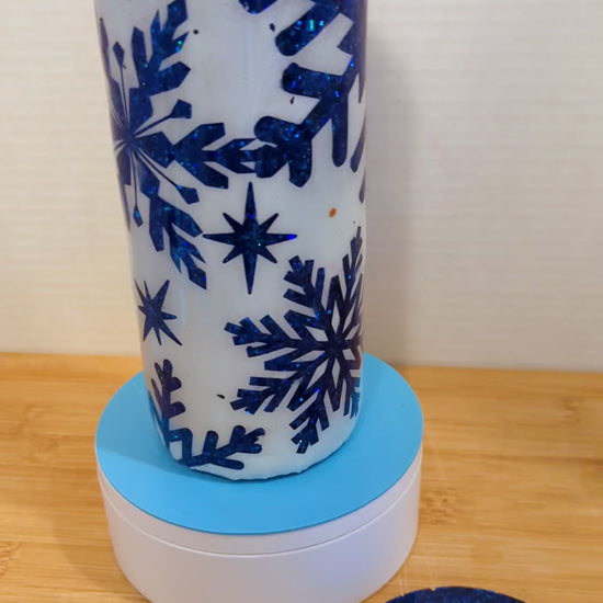 Blue snowflakes