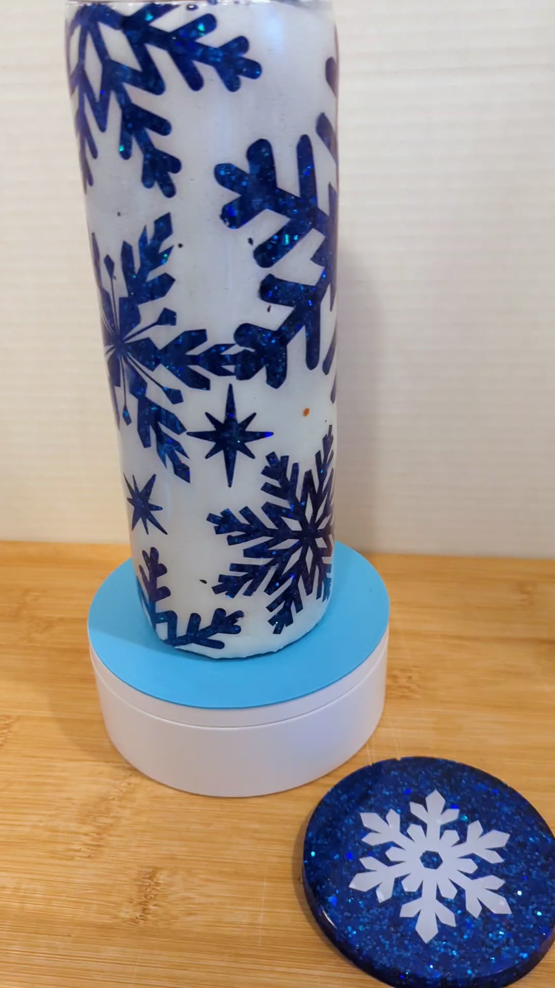 Blue snowflakes