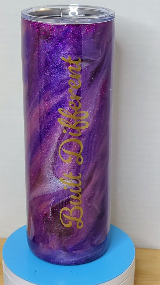 Capricorn Glitter Tumbler Gift Set