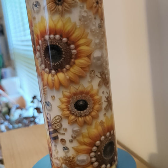 Sunflowers Pearls and Bees