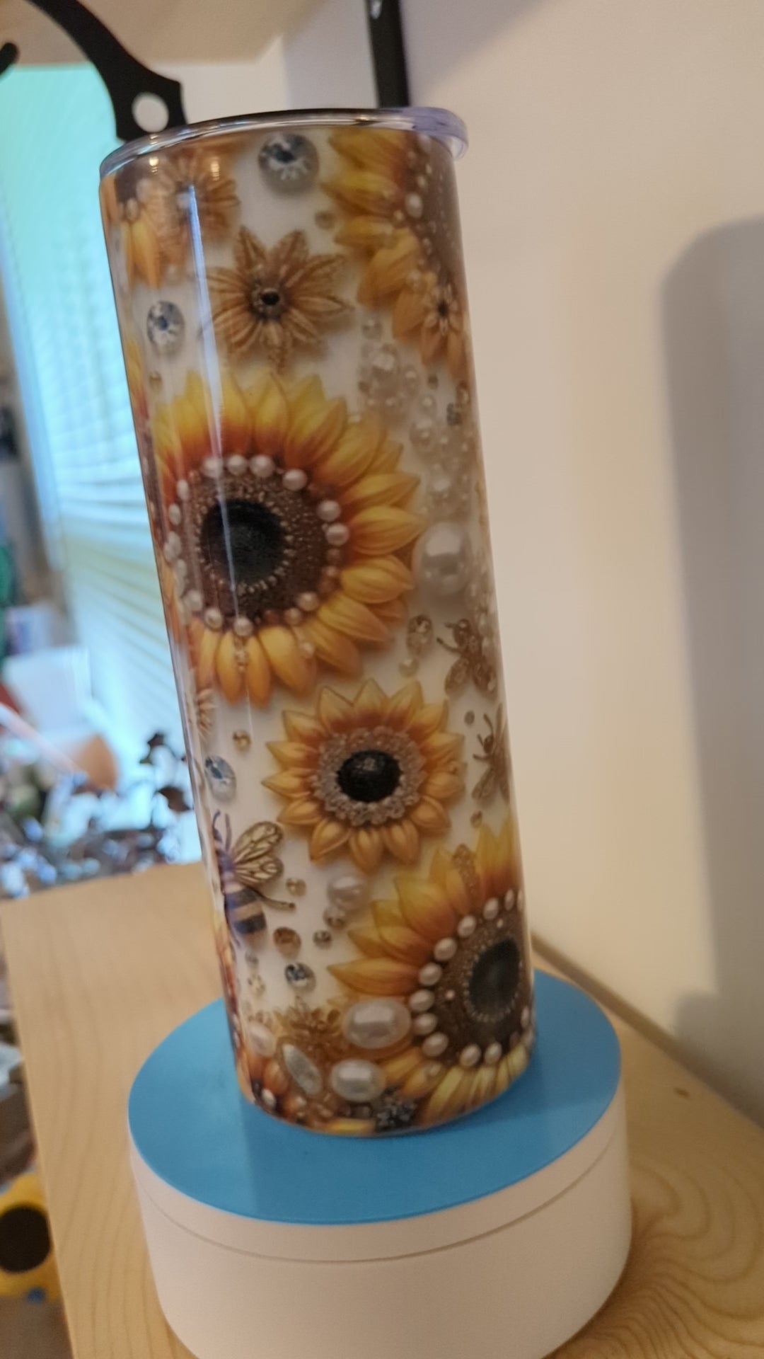 Sunflowers Pearls and Bees